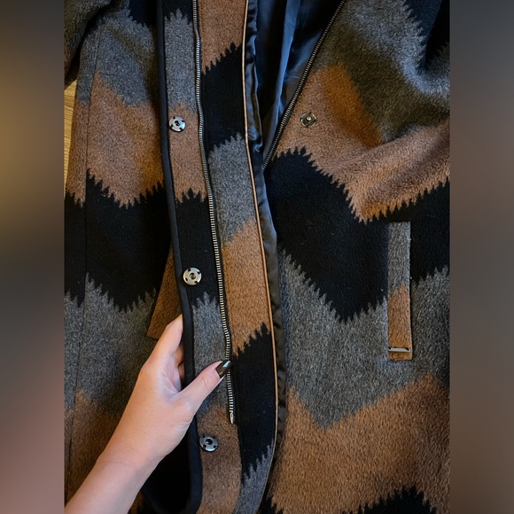 ASOS B.Young Chevron Lined Coat - Picture 3 of 6